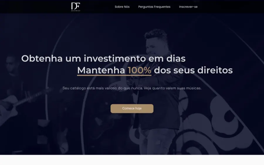 Site DF Business produzido pela VELTRIX