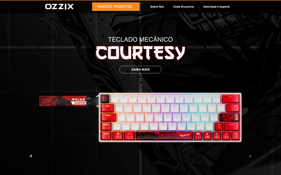 Screenshot do site Ozzix